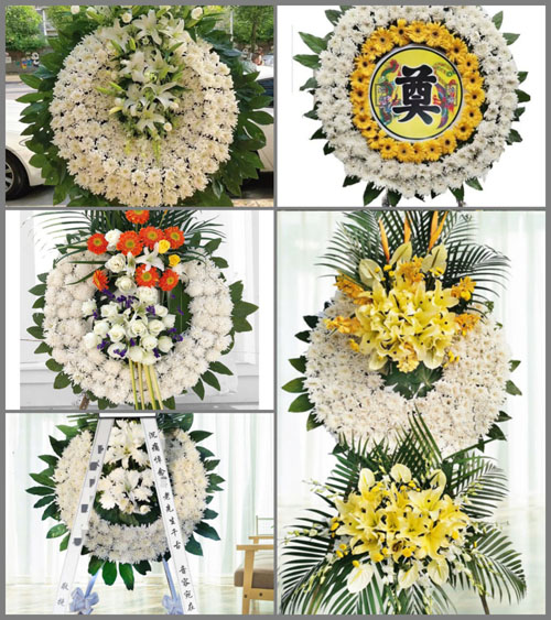 湖南永州祁阳县七里桥镇大坳村花圈速递